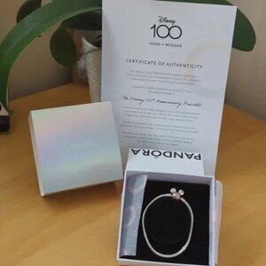 Pandora Disney 100th Anniversary Moments Snake Chain Bracelet Brand New
